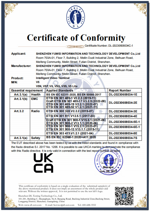 UKCA certification