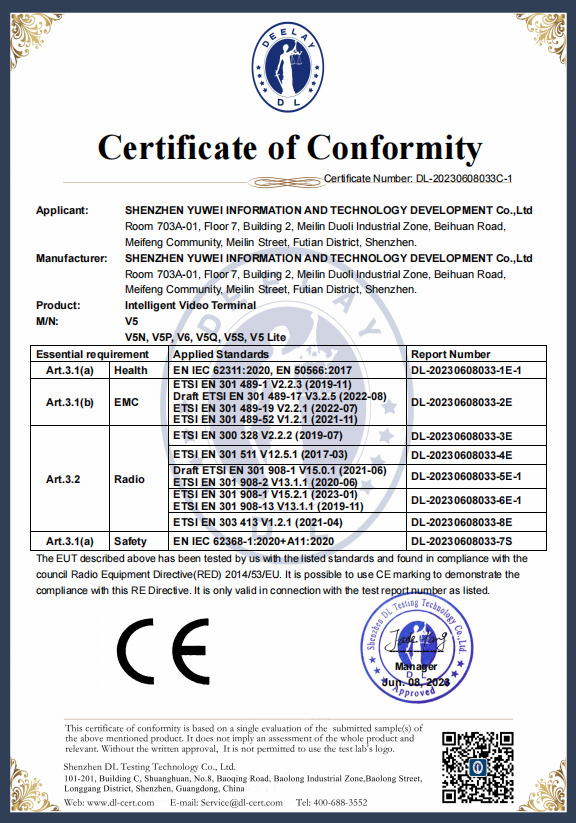 CE certification