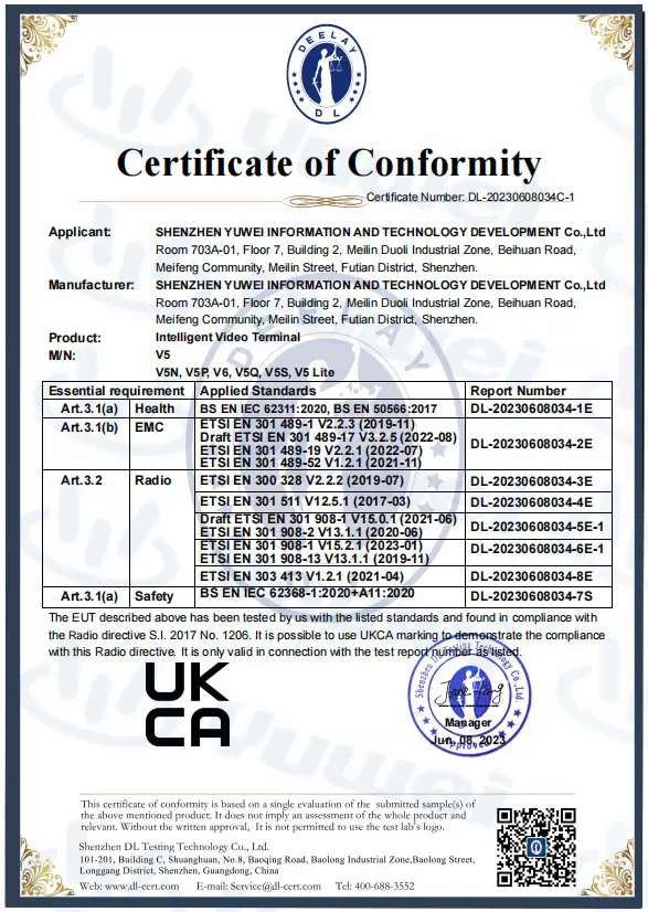 UKCA Certificate